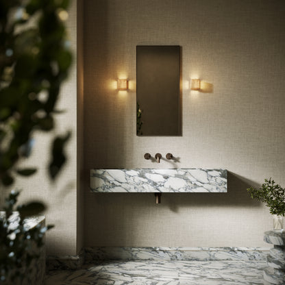 Tucci Arabescato Marble Wall Hung Basin 1200mm