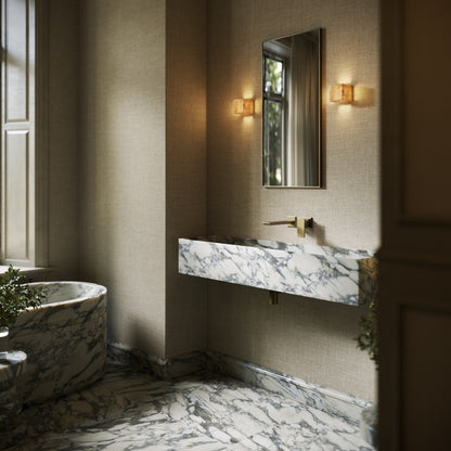 Tucci Arabescato Marble Wall Hung Basin 1200mm