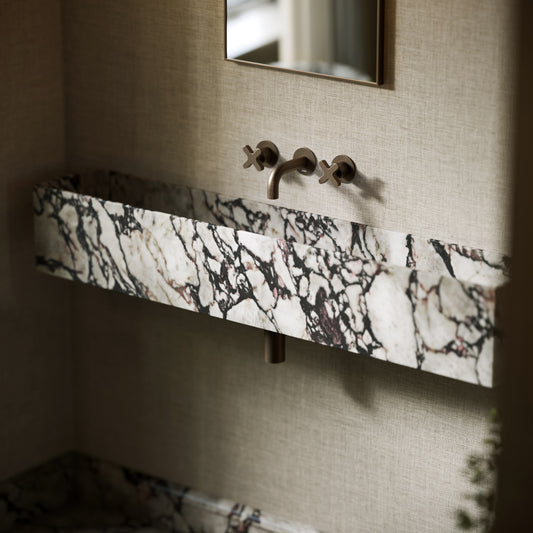 Tucci Calacatta Viola Marble Wall Hung Basin 1200mm
