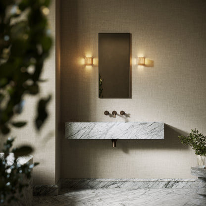 Tucci Carrara Marble Wall Hung Basin 1200mm