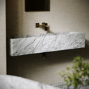 Tucci Carrara Marble Wall Hung Basin 1200mm