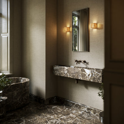 Tucci Dark Emperador Marble Wall Hung Basin 1200mm