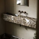 Tucci Dark Emperador Marble Wall Hung Basin 1200mm