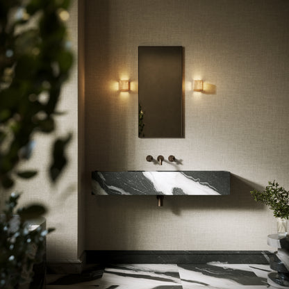 Tucci Panda Marble Wall Hung Basin 1200mm