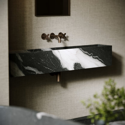 Tucci Panda Marble Wall Hung Basin 1200mm