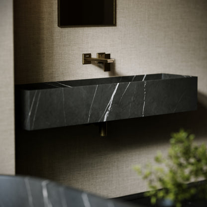 Tucci Pietra Grey Marble Wall Hung Basin 1200mm