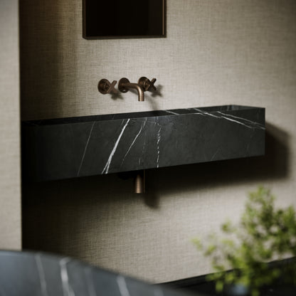 Tucci Pietra Grey Marble Wall Hung Basin 1200mm