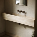 Tucci Travertine Stone Wall Hung Basin 1200mm