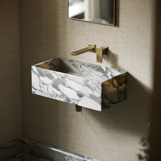 Tucci Arabescato Marble Wall Hung Basin 600mm