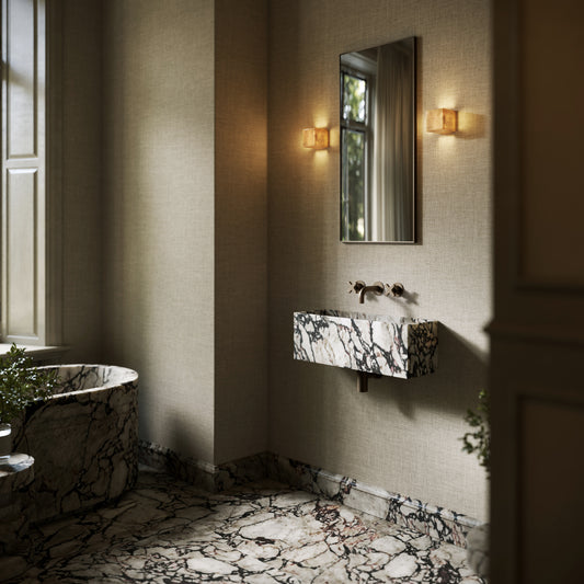 Tucci Calacatta Viola Marble Wall Hung Basin 600mm