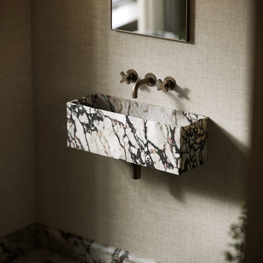 Tucci Calacatta Viola Marble Wall Hung Basin 600mm