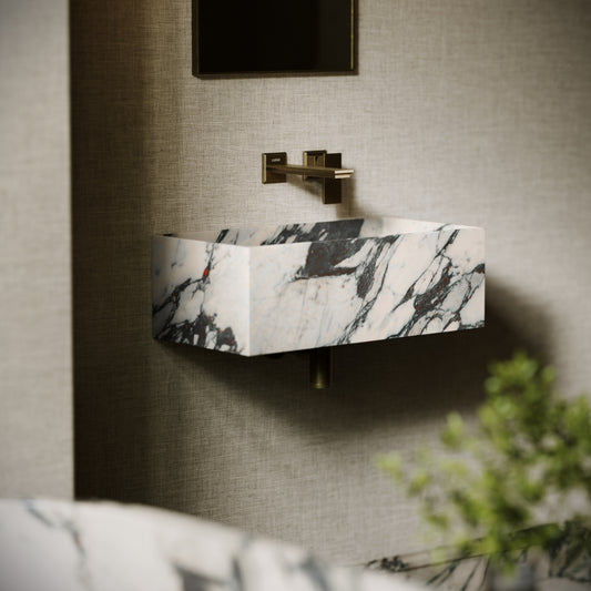Tucci Calacatta Viola Marble Wall Hung Basin 600mm