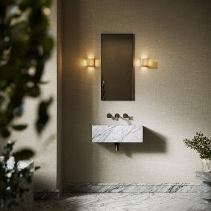 Tucci Carrara Marble Wall Hung Basin 600mm