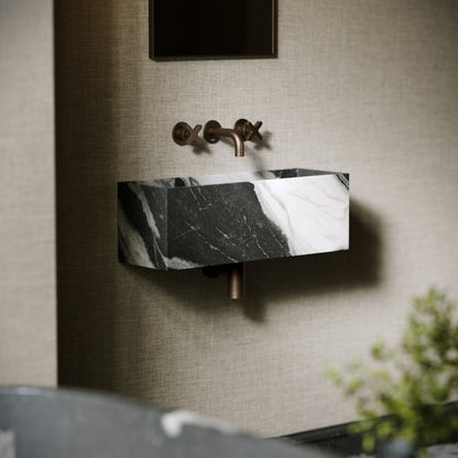 Tucci Panda Marble Wall Hung Basin 600mm