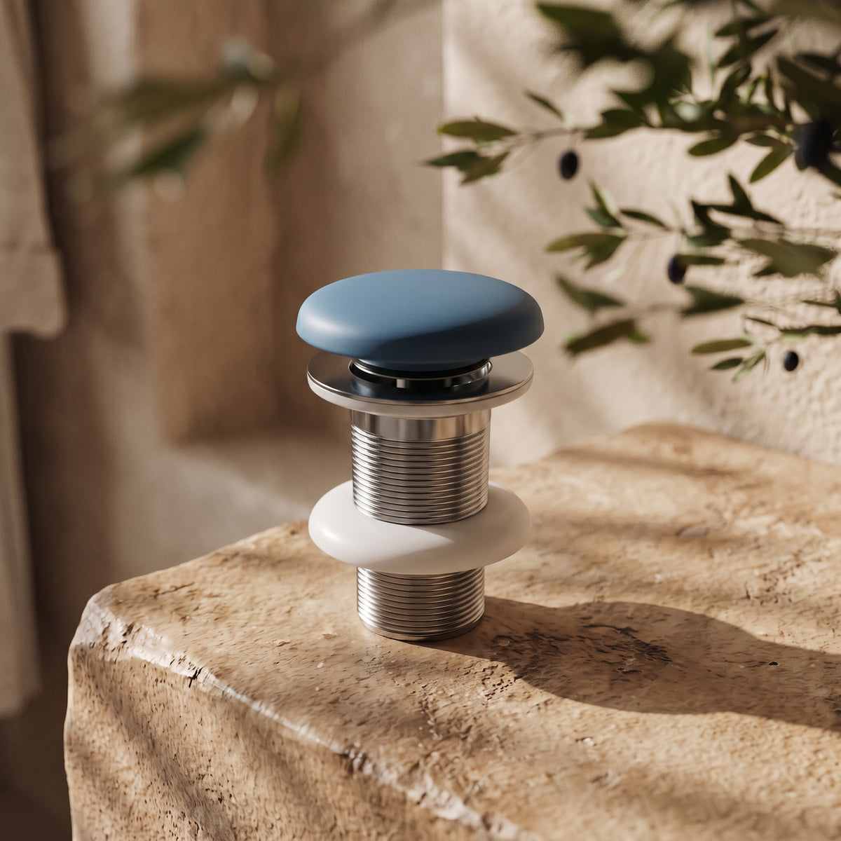 Unslotted Azure Concrete Basin Waste Fitting