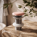 Unslotted Blush Concrete Basin Waste Fitting