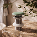 Unslotted Seafoam Concrete Basin Waste Fitting