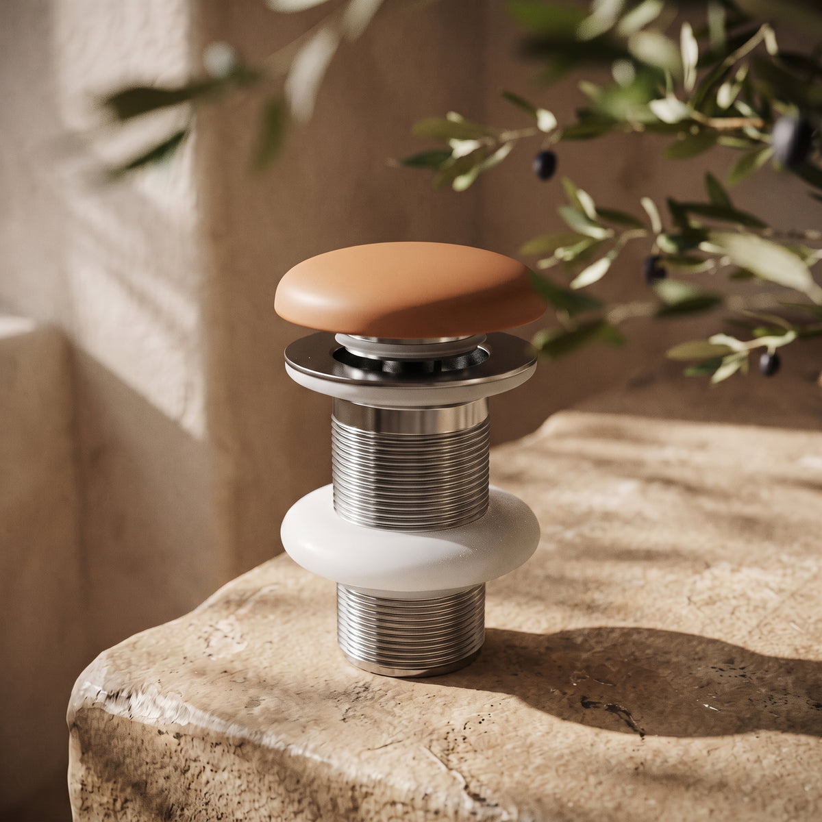 Unslotted Sienna Concrete Basin Waste Fitting