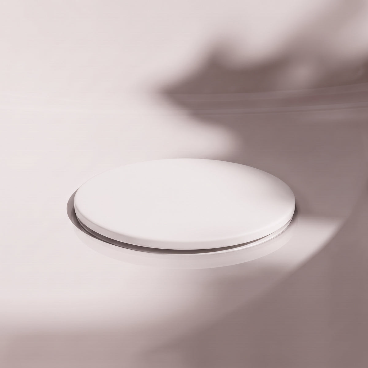 Luxe Matte White Unslotted Click Clack Basin Waste