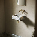 Vasel Arabescato Marble Wall Hung Basin 300mm V2
