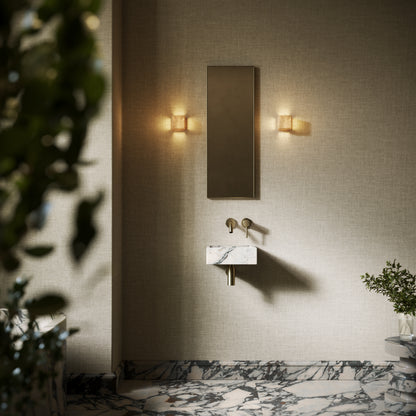 Vasel Calacatta Viola Marble Wall Hung Basin 300mm V2