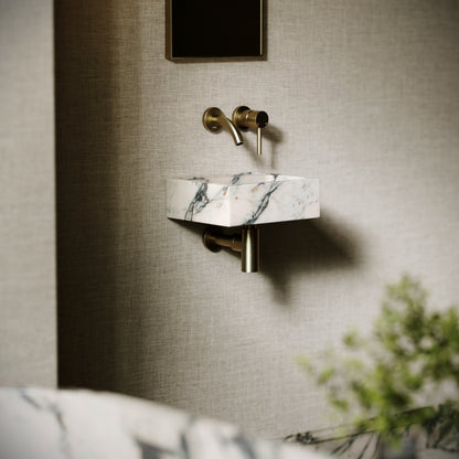 Vasel Calacatta Viola Marble Wall Hung Basin 300mm V2