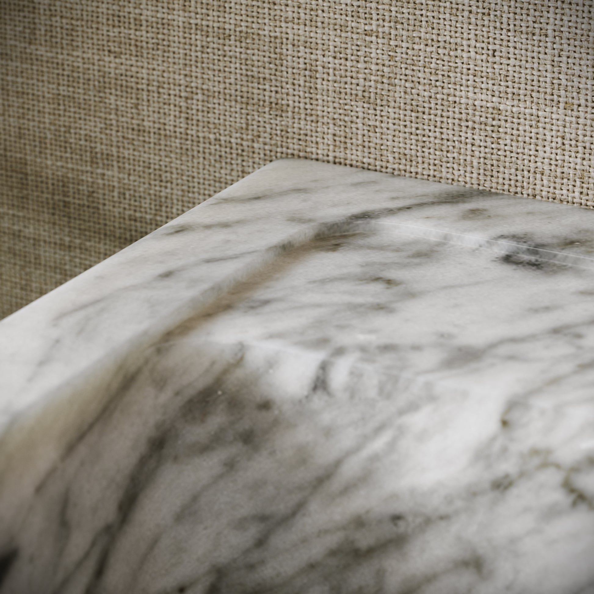 Vasel Carrara Marble Wall Hung Basin 300mm V2