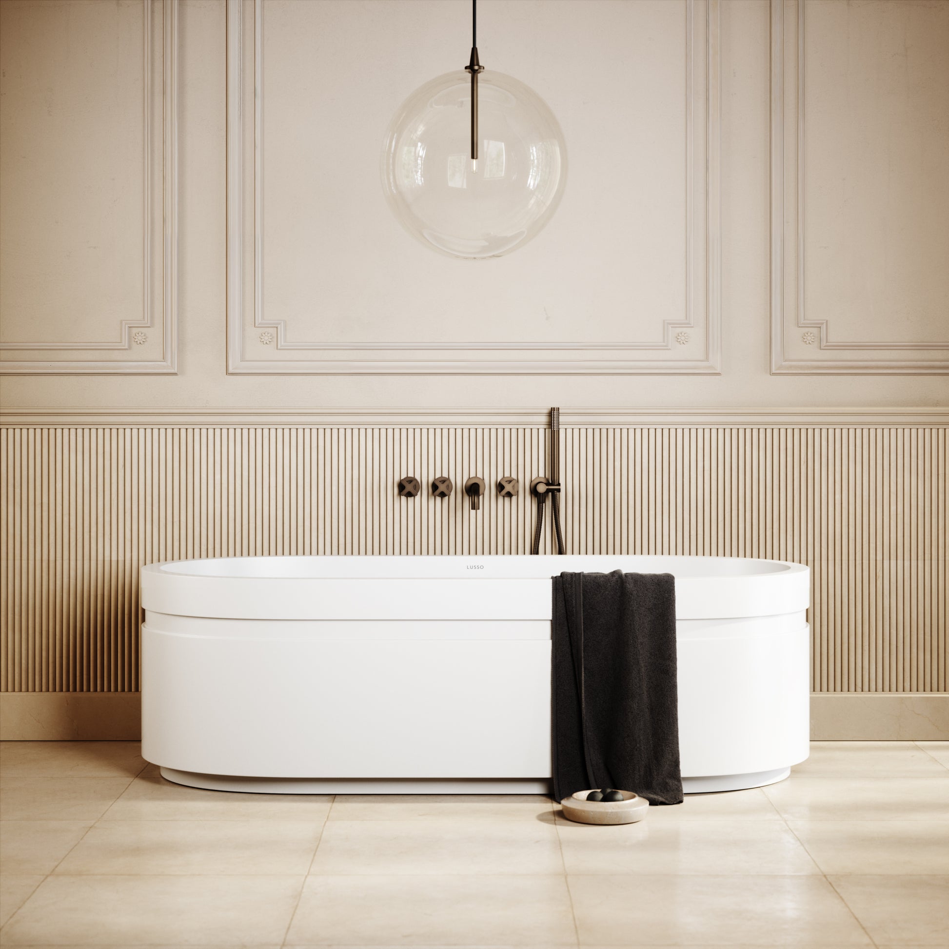 Vaso Freestanding Stone Bath 1780mm
