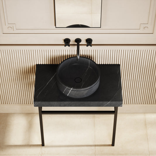 Vaso Pietra Grey Marble Countertop Basin 400mm