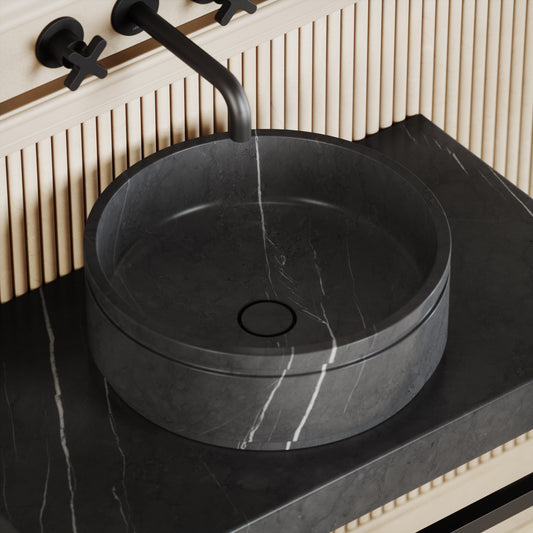 Vaso Pietra Grey Marble Countertop Basin 400mm