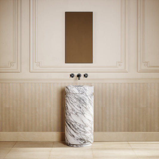 Vaso Arabescato Marble Freestanding Basin 400mm