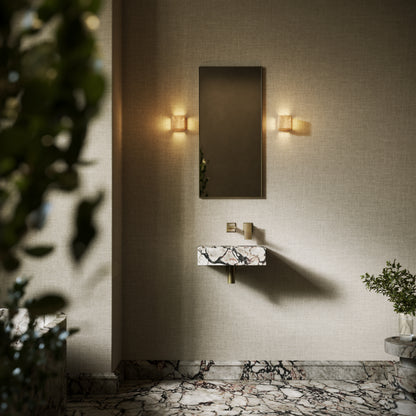 Via Calacatta Viola Marble Wall Hung Basin 400mm V2