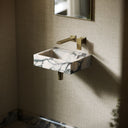Via Calacatta Viola Marble Wall Hung Basin 400mm V2