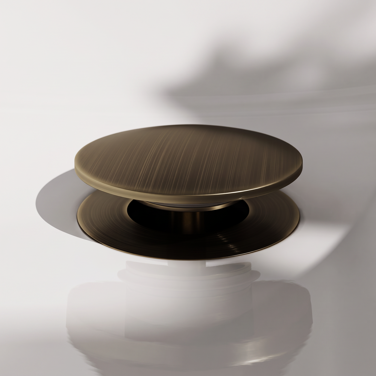 Luxe Brushed Bronze Slotted Click Clack Basin Waste