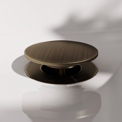 Luxe Brushed Bronze Slotted Click Clack Basin Waste