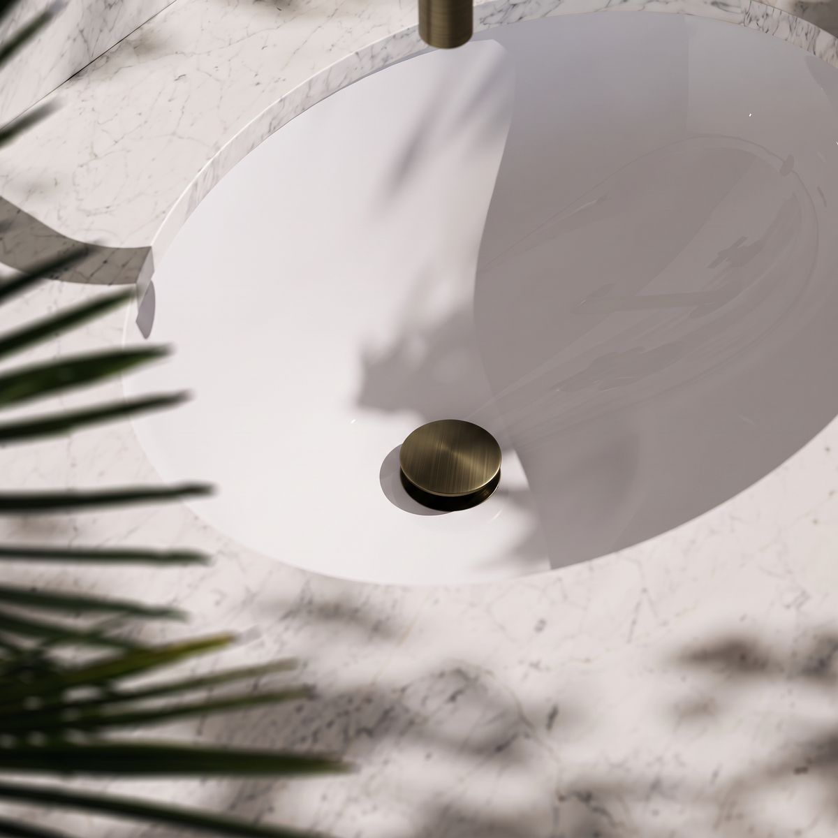 Luxe Brushed Bronze Slotted Click Clack Basin Waste