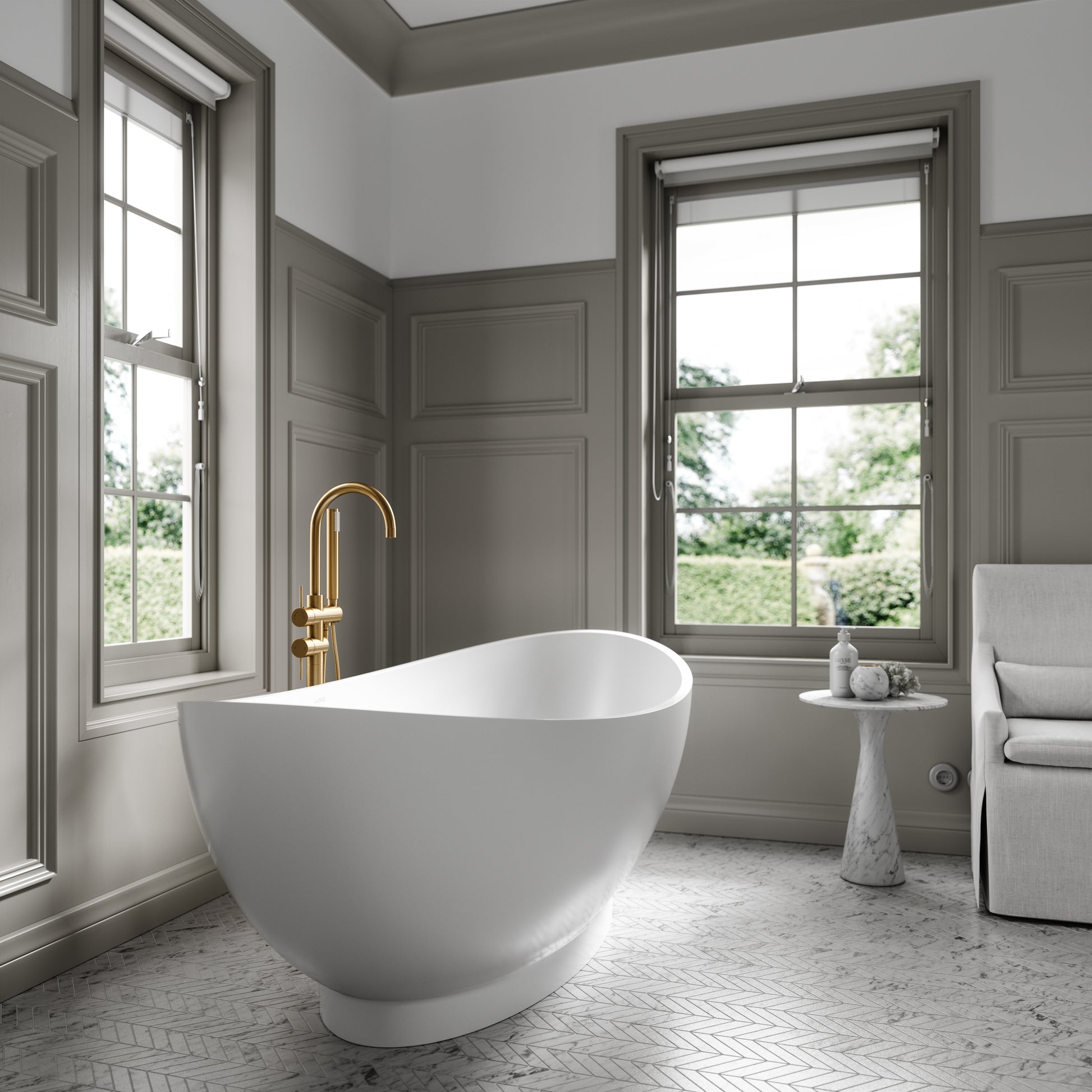 Lusso Light Oasis Freestanding Bath 1790mm