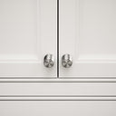 Luxe Knurled Brushed Stainless Furniture Knobs