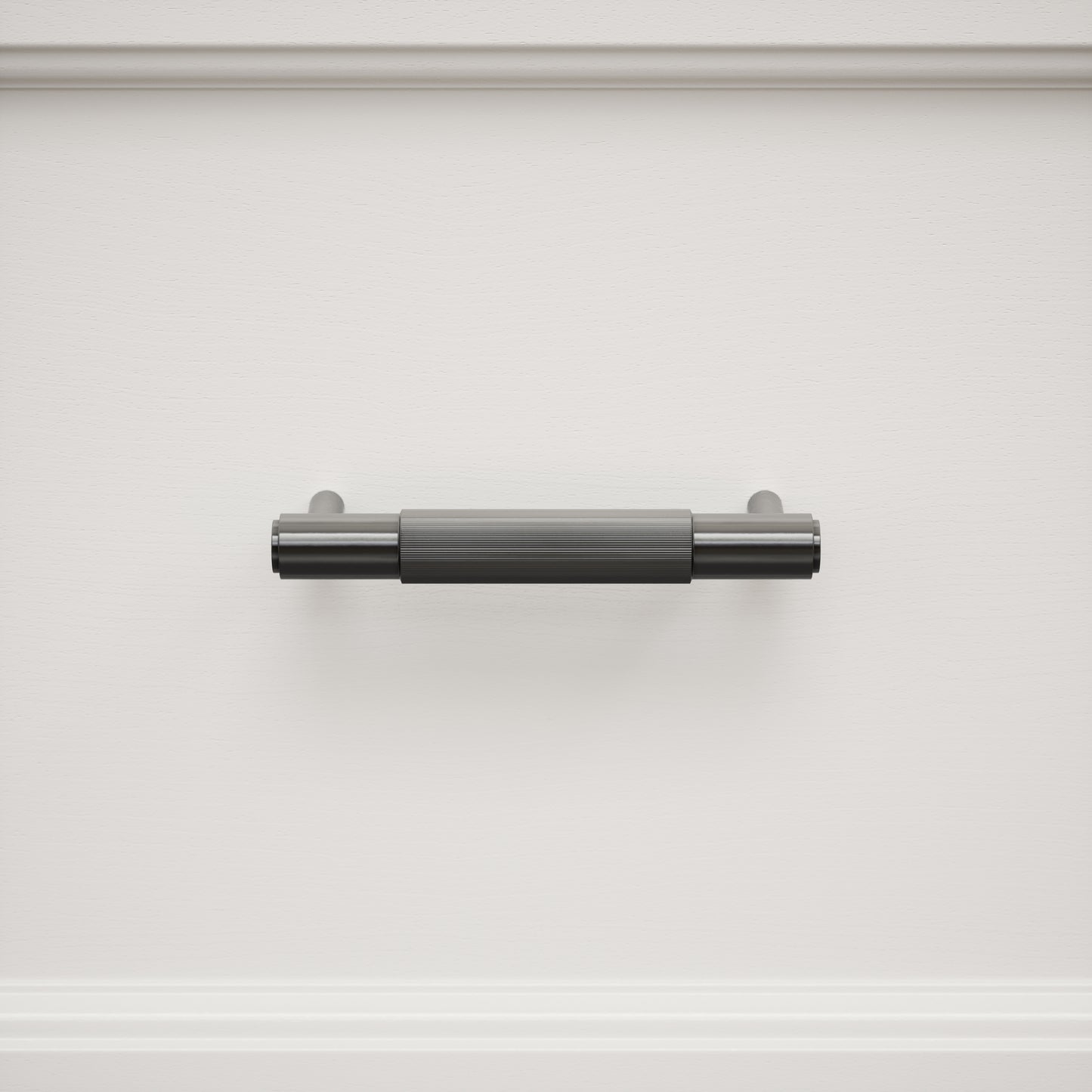Dali Fluted Matte Black Pull Bar 150mm
