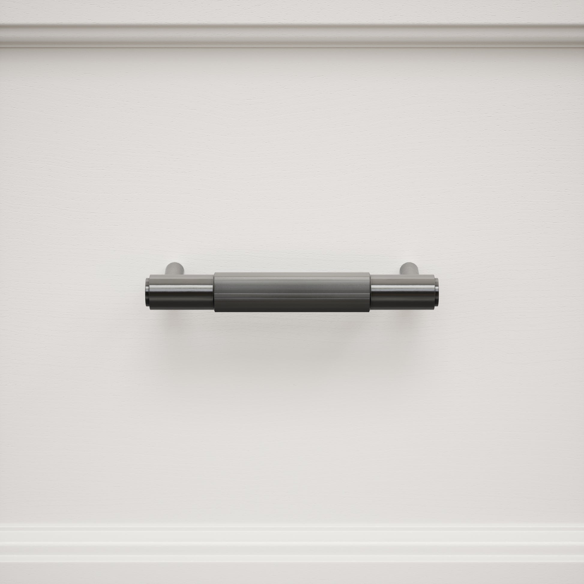Dali Fluted Matte Black Pull Bar 150mm
