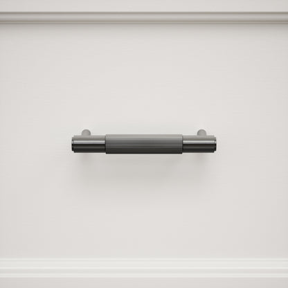 Dali Fluted Matte Black Pull Bar 150mm