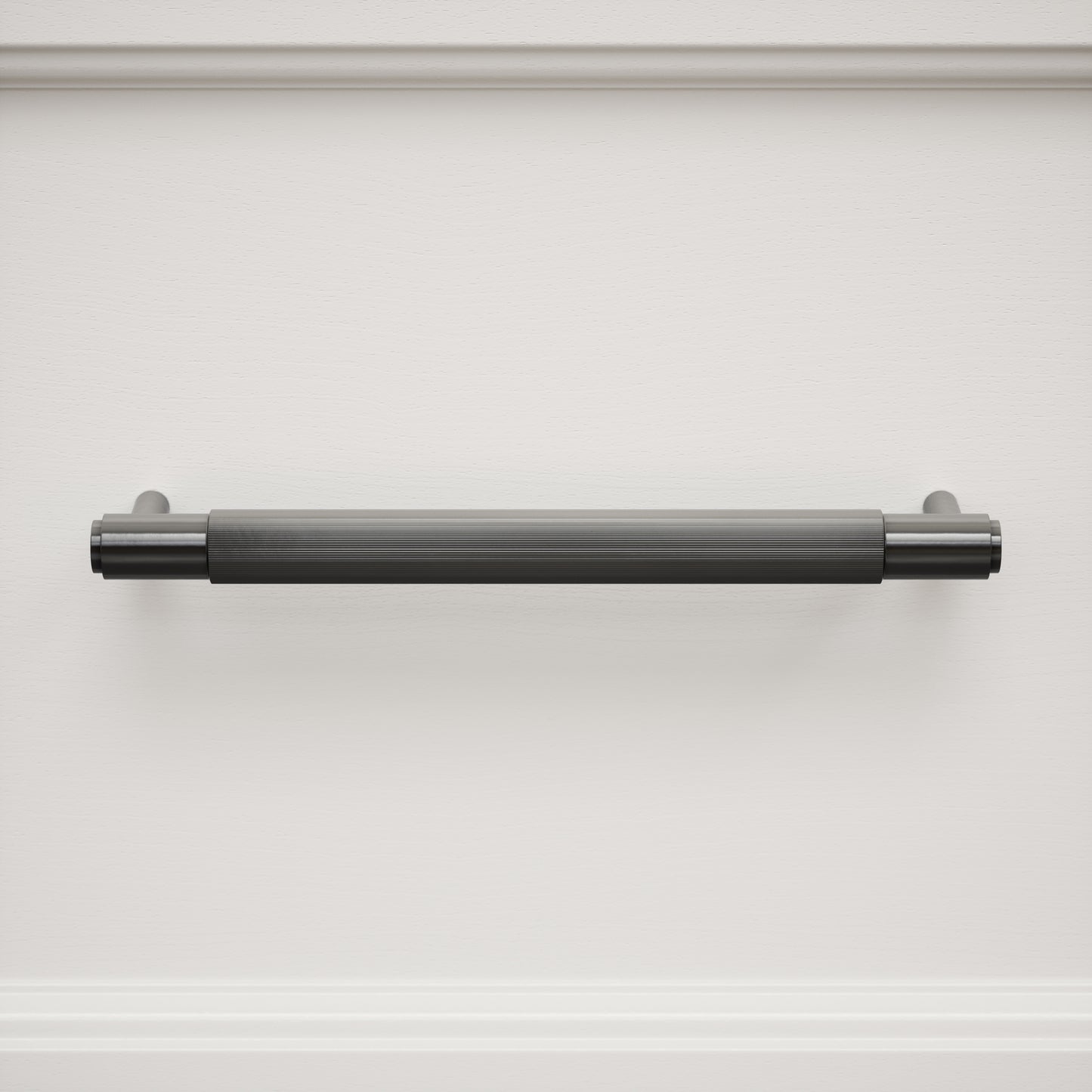 Dali Fluted Matte Black Pull Bar 250mm