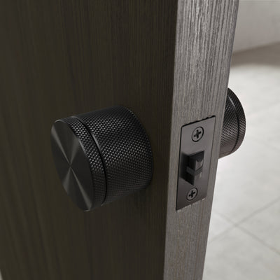 Spectre Knurled Brushed Black Internal Door Handle