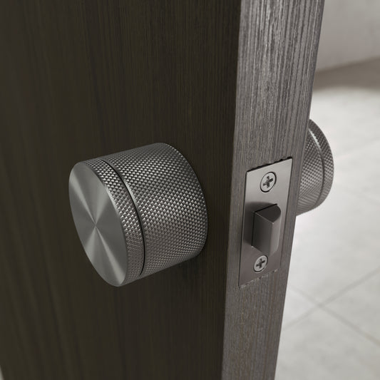 Spectre Knurled Brushed Stainless Internal Door Handles