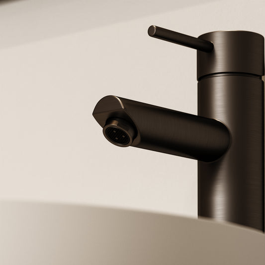Luxe Monobloc Deep Bronze Basin Tall Mixer Tap