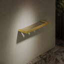 Luxe Brushed Gold Bathroom Shower Shelf