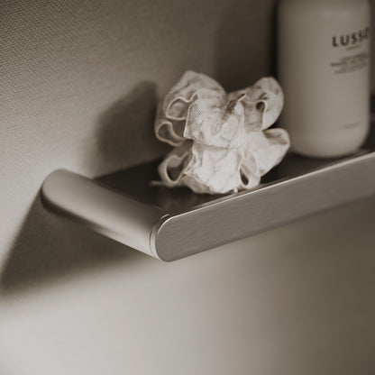 Luxe Brushed Stainless Bathroom Shower Storage Shelf