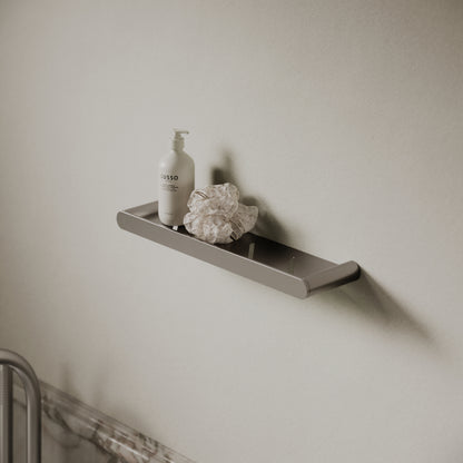 Luxe Brushed Stainless Bathroom Shower Storage Shelf
