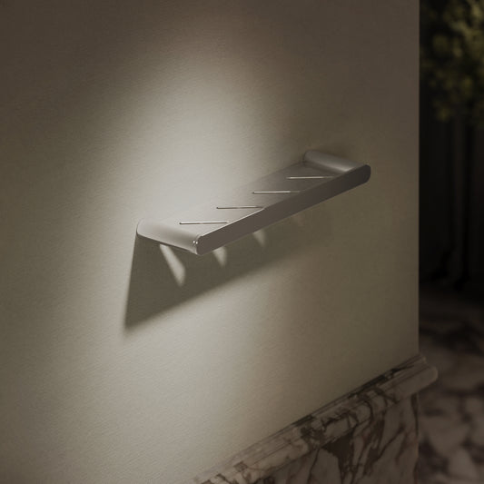 Luxe Chrome Bathroom Shower Storage Shelf