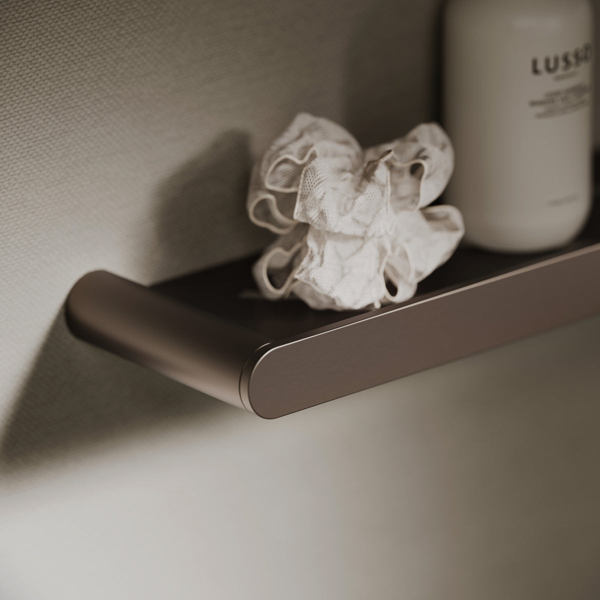Luxe Deep Bronze Bathroom Shower Storage Shelf